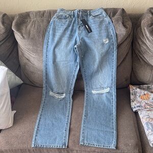 Fashion Nova Distressed Blue Jeans